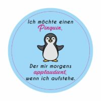 Pinguin Applaus Button 59 mm