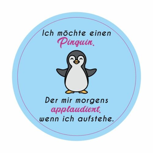 Pinguin Applaus Button 59 mm