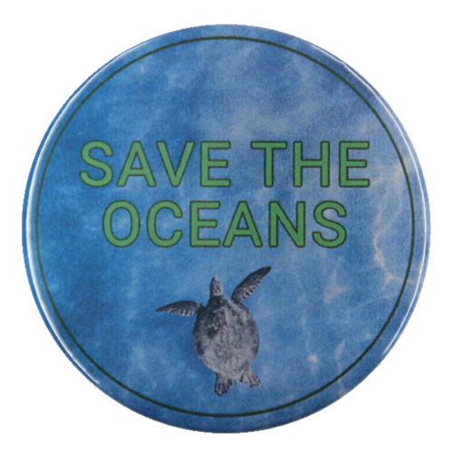 Save The Oceans Button