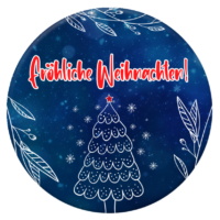 Fröhliche Weihnachten Button 59mm