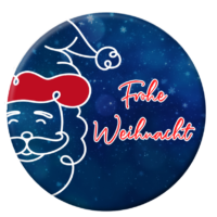 Frohe Weihnacht Button 59mm