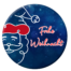 Frohe Weihnacht Button 59mm