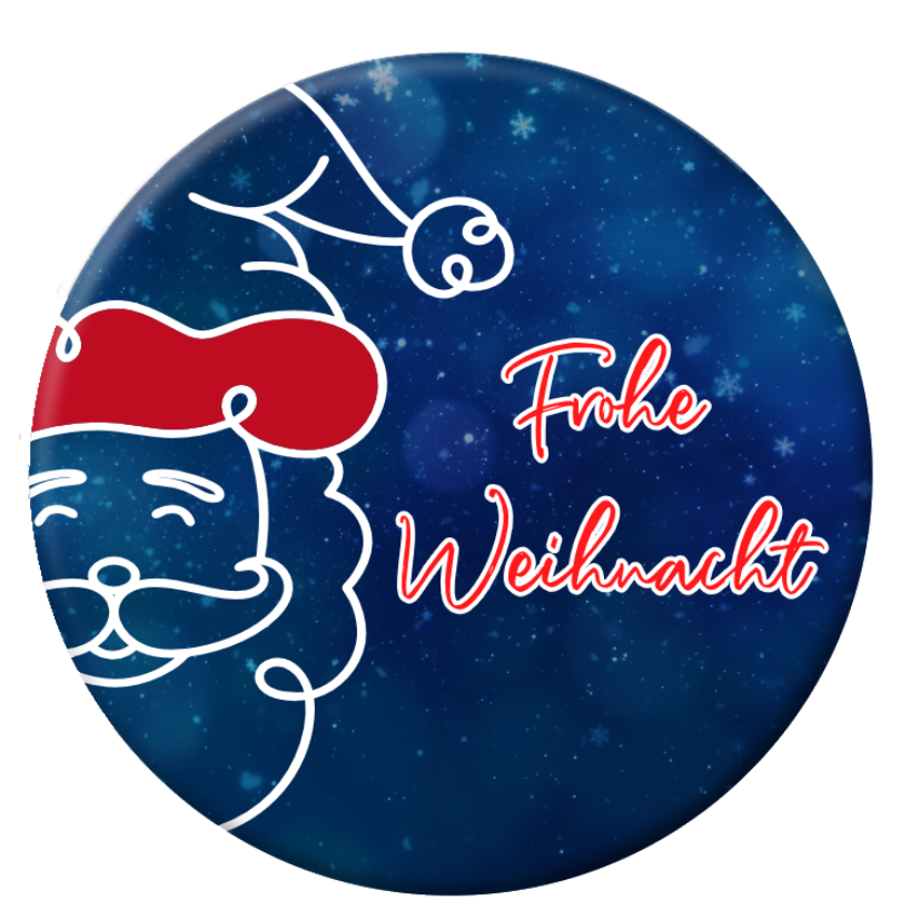 Frohe Weihnacht Button 59mm