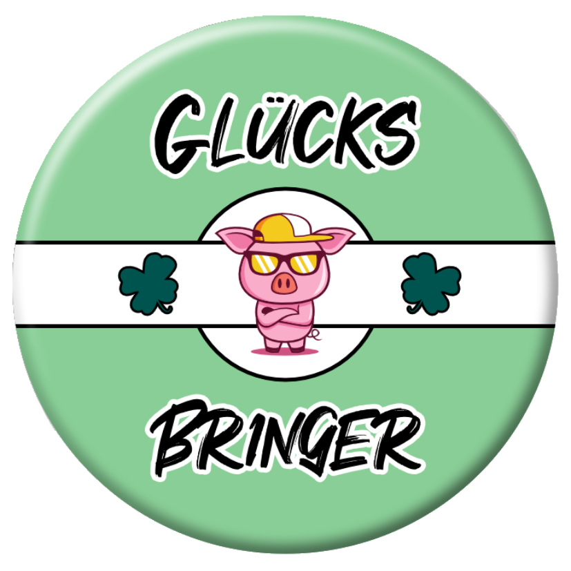 Glücksbringer Button 59mm