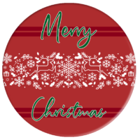 Merry Christmas Button 59mm