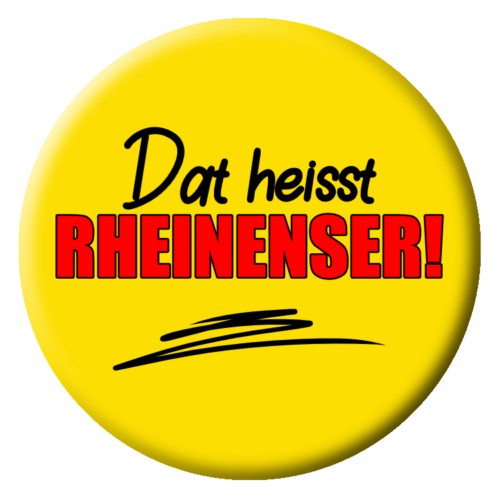 Dat heißt Rheinenser Button